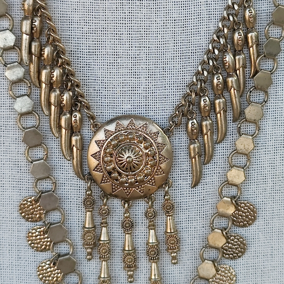 Lulu's Boho Egyptian Revival Layered Necklace - Picture 3 of 8